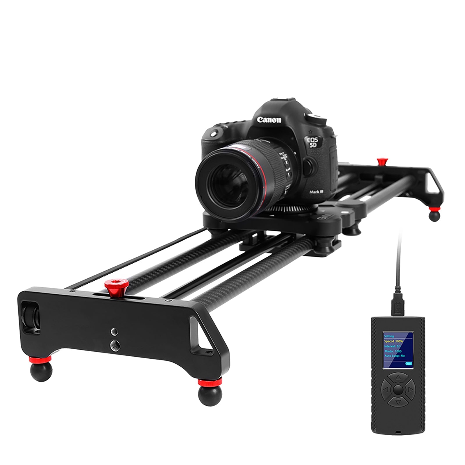 GVM GR-80QD Professional Video Carbon Fiber Motorized Camera Slider (3