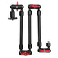GVM Heavy-Duty Dual 31" 3 Section Articulating Magic Arms with 1/4'' Screw to 3/8'' Ball Heads - GVMLED