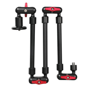 GVM Heavy-Duty Dual 31" 3 Section Articulating Magic Arms with 1/4'' Screw to 3/8'' Ball Heads - GVMLED