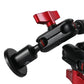 GVM Heavy-Duty Dual 31" 3 Section Articulating Magic Arms with 1/4'' Screw to 3/8'' Ball Heads - GVMLED