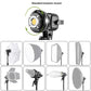 GVM P80S Spotlight 4-Light Kit with Umbrellas, Softboxes, and Backdrops - GVMLED