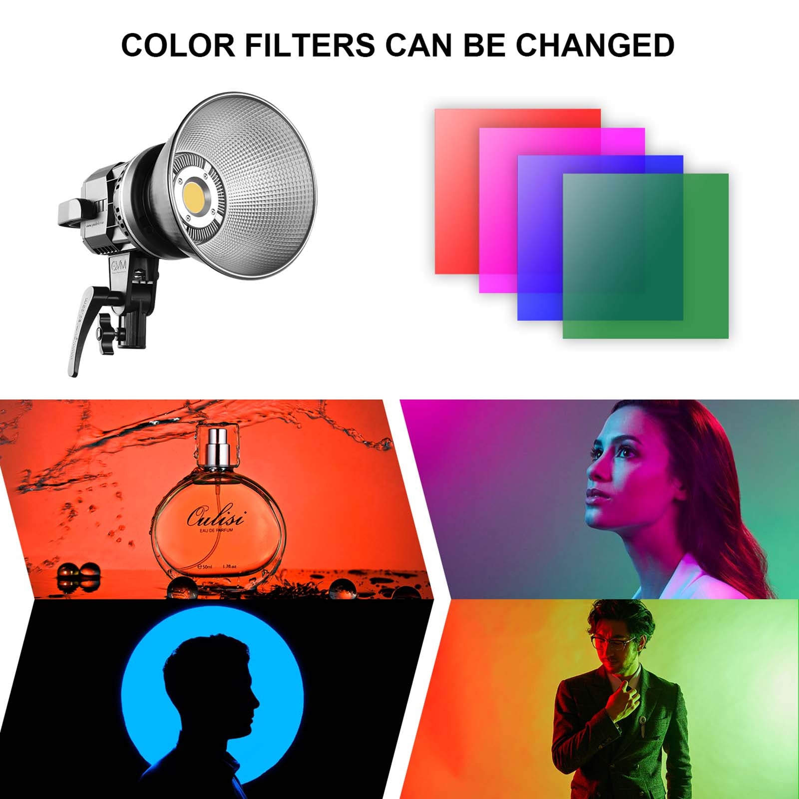 GVM P80S Spotlight Studio LED Video Light 2-Light-Kit - GVMLED