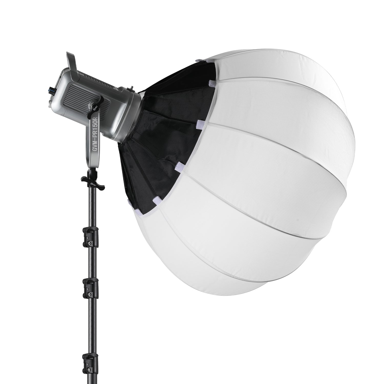 GVM PR150R 150W High Power LED Spotlight Bi-Color & RGB Studio Lighting Kit with Lantern Softbox - GVMLED