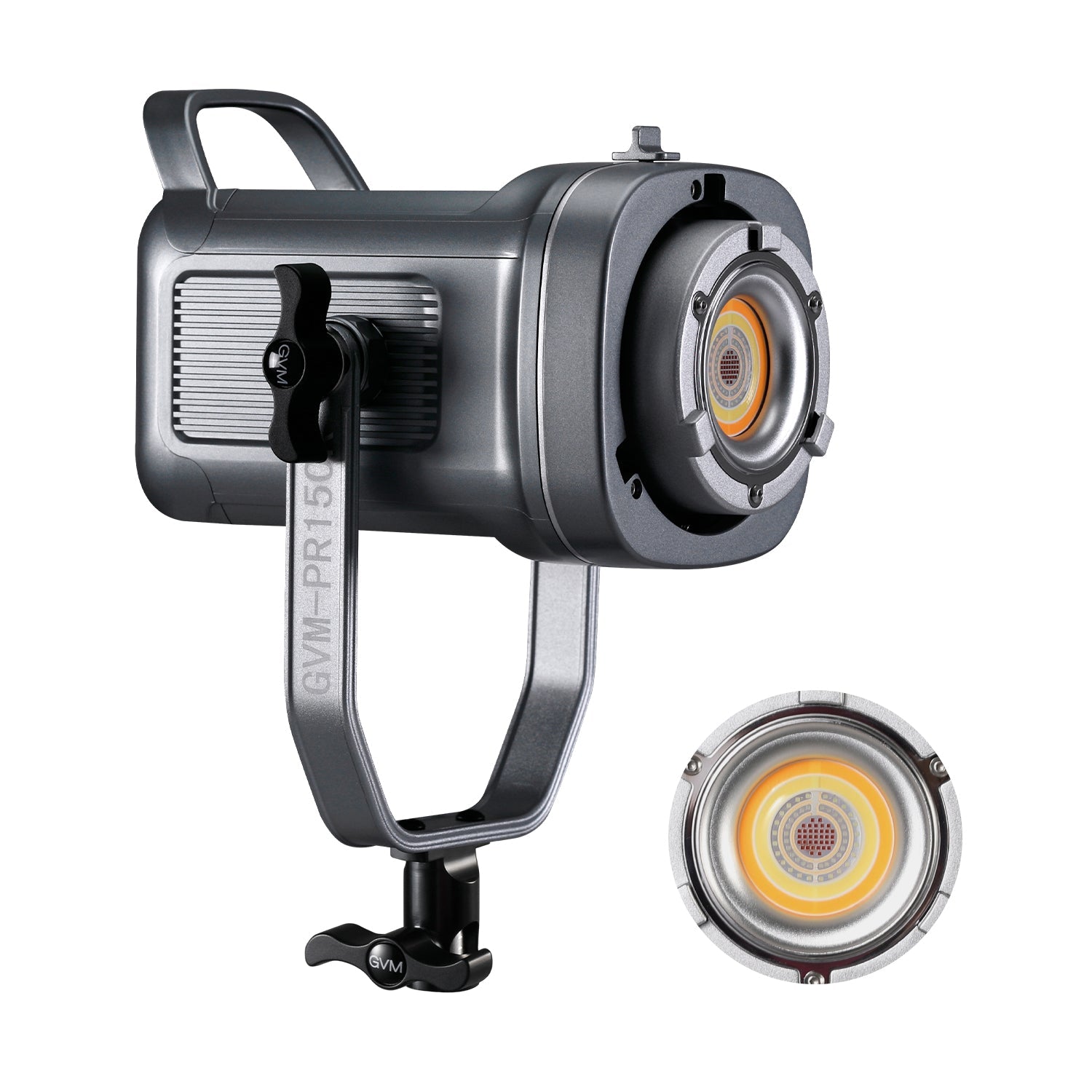 GVM PR150R 150W High Power LED Spotlight Bi-Color & RGB Studio Lighting Kit with Softbox - GVMLED