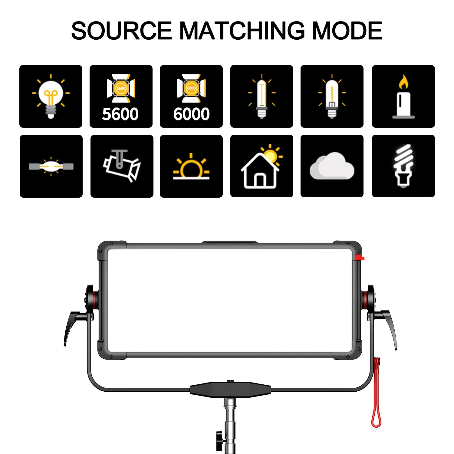 GVM PRO YU600C Led Video Lights Panel Rgb And Bi-Color Studio Light - GVMLED