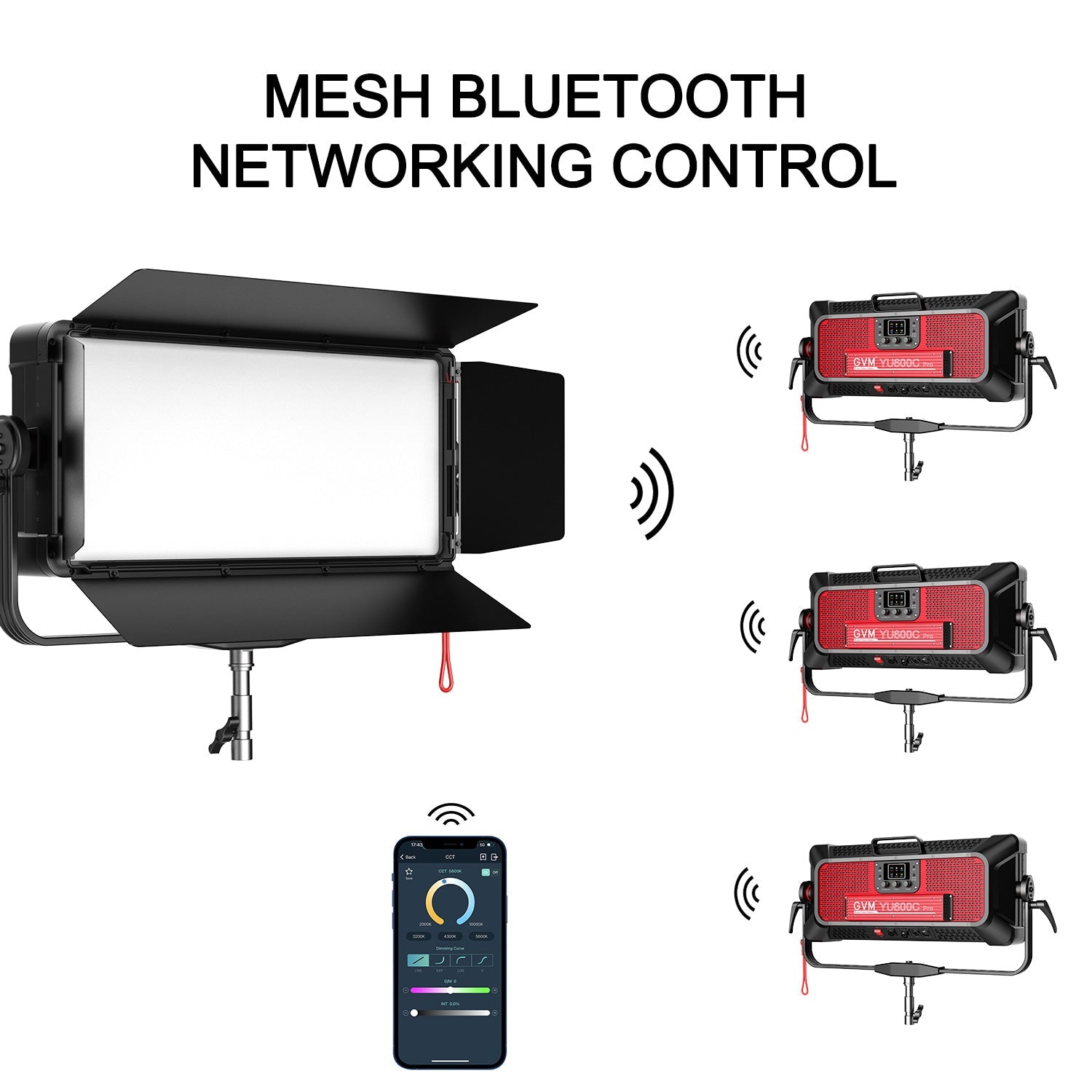 GVM PRO YU600C Led Video Lights Panel Rgb And Bi-Color Studio Light - GVMLED