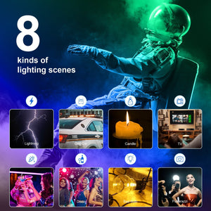 GVM RGB20W On-Camera RGB & Bi-color LED Video Light 2-Light Kit Set with Bluetooth App Control & Power Supplies - GVMLED