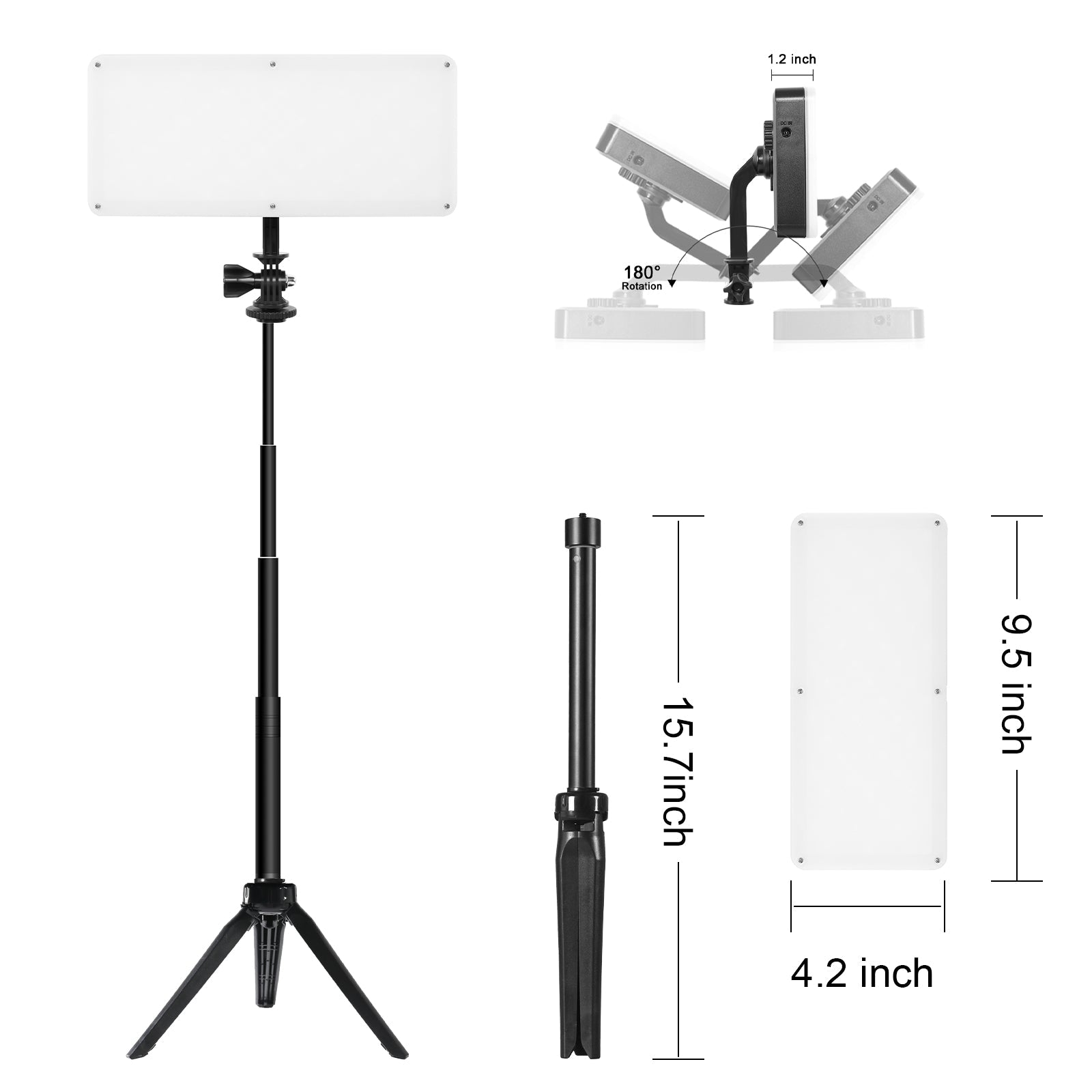 GVM RGB20W On-Camera RGB LED Video Light with Bluetooth APP Control - GVMLED