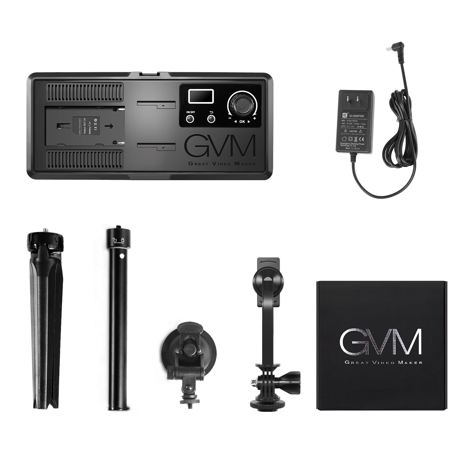 GVM RGB20W On-Camera RGB LED Video Light with Bluetooth APP Control - GVMLED