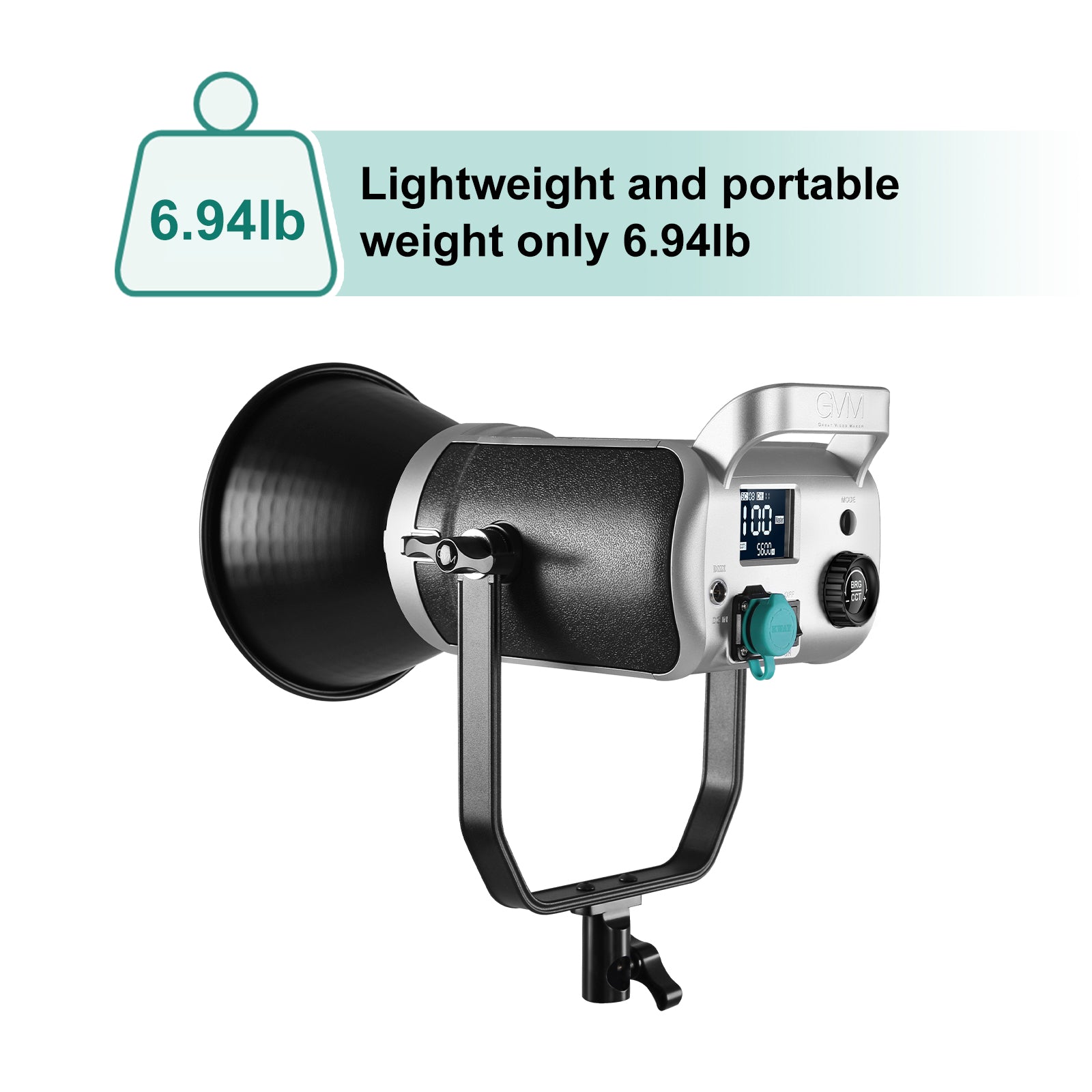GVM - SD200D 200W LED Video Light High Power LED Spotlight Bi