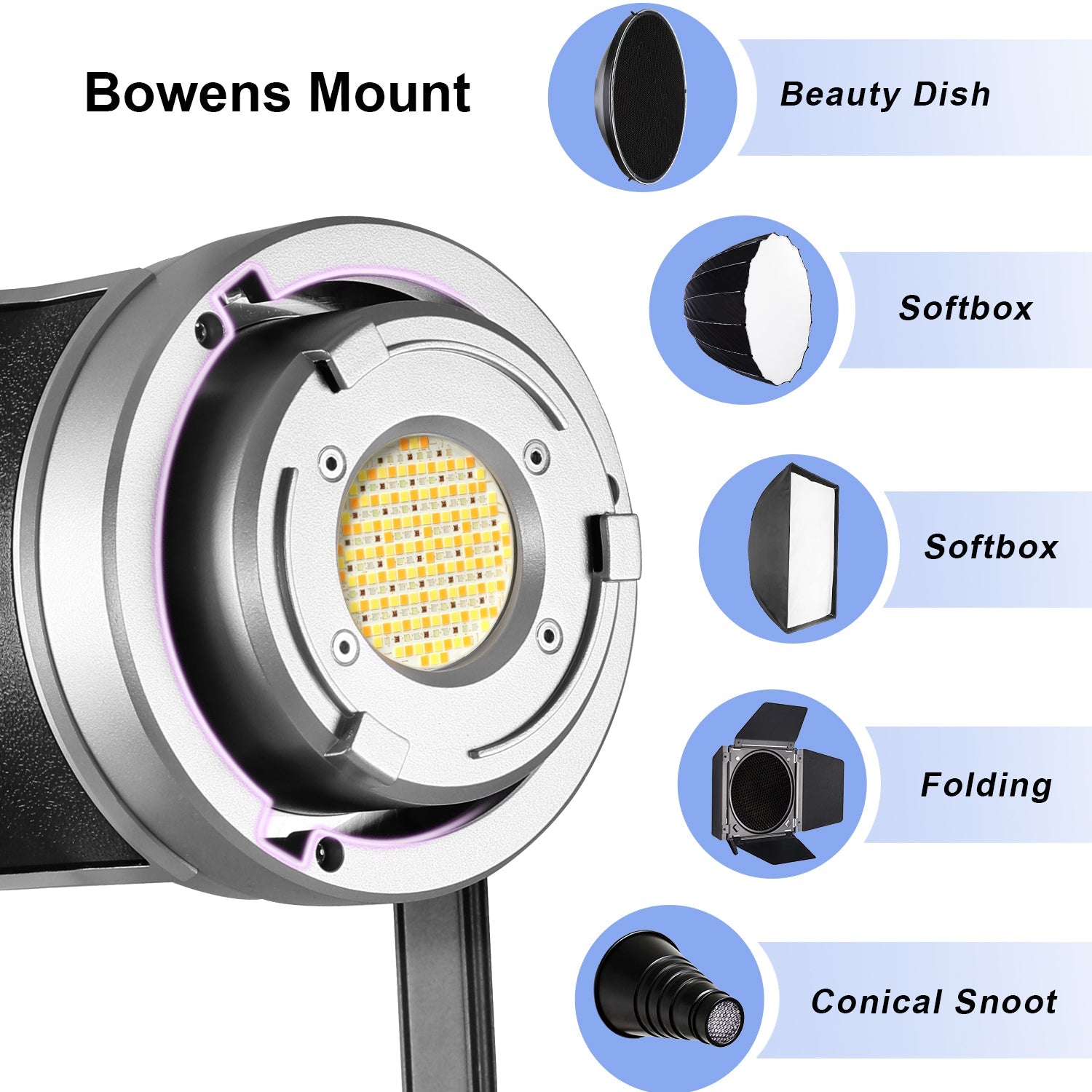 GVM SD200R RGB Bi-Color LED Video Lights Kit with Softbox - GVMLED
