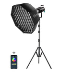 GVM SD200R RGB Bi-Color LED Video Lights Kit with Softbox - GVMLED