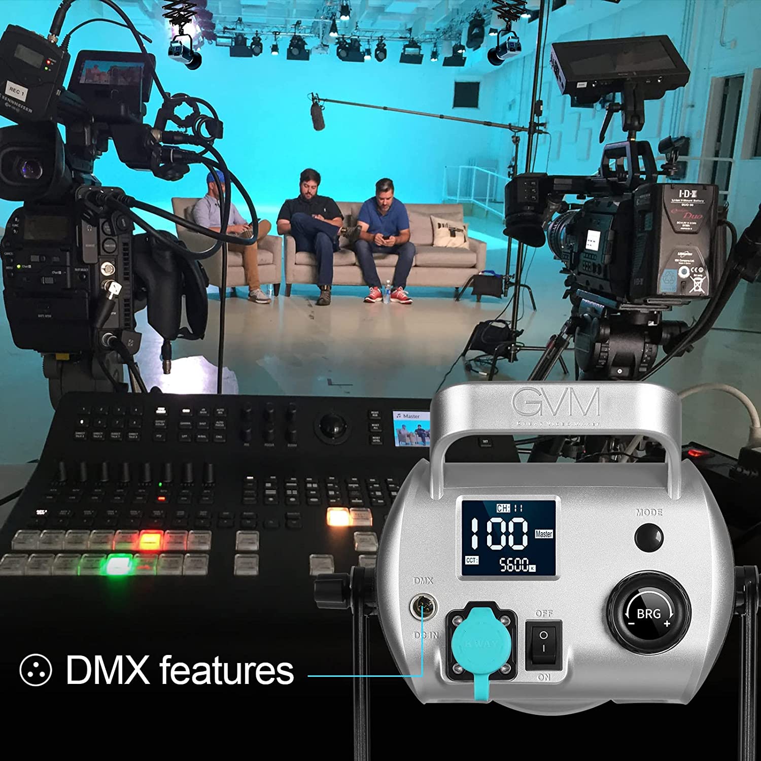 GVM SD200S 200W LED Video Light - GVMLED