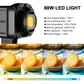 GVM SD80D 80w Bi-Color Spoltlight Daylight 3 kits(battery NPF 750) - GVMLED