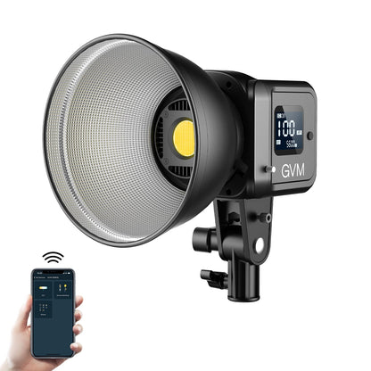 GVM SD80D 80w Bi-Color Spoltlight Daylight 3 kits(battery NPF 750) - GVMLED
