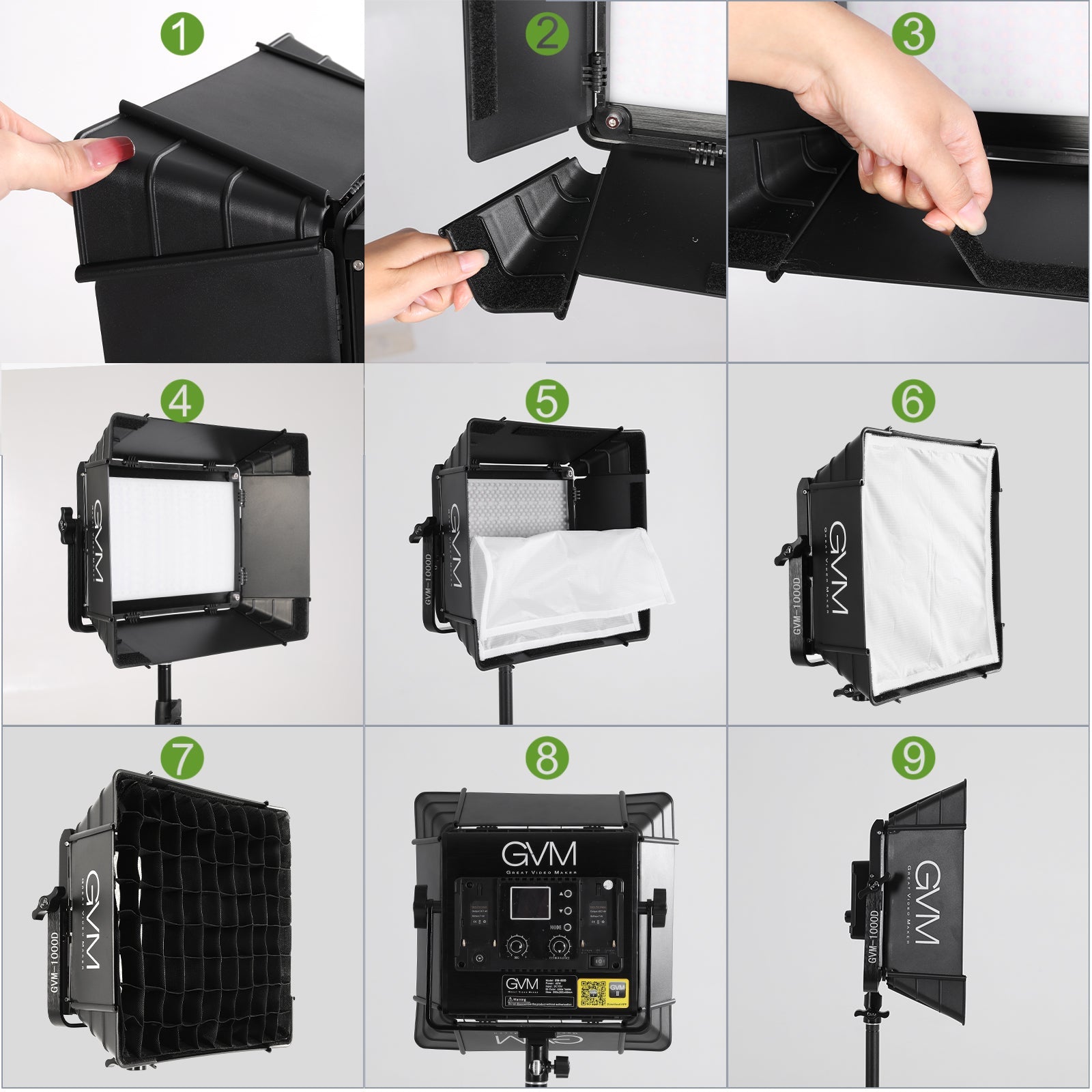 Gvm Softbox For 1000D,680RS,880RS Led Panel - GVMLED