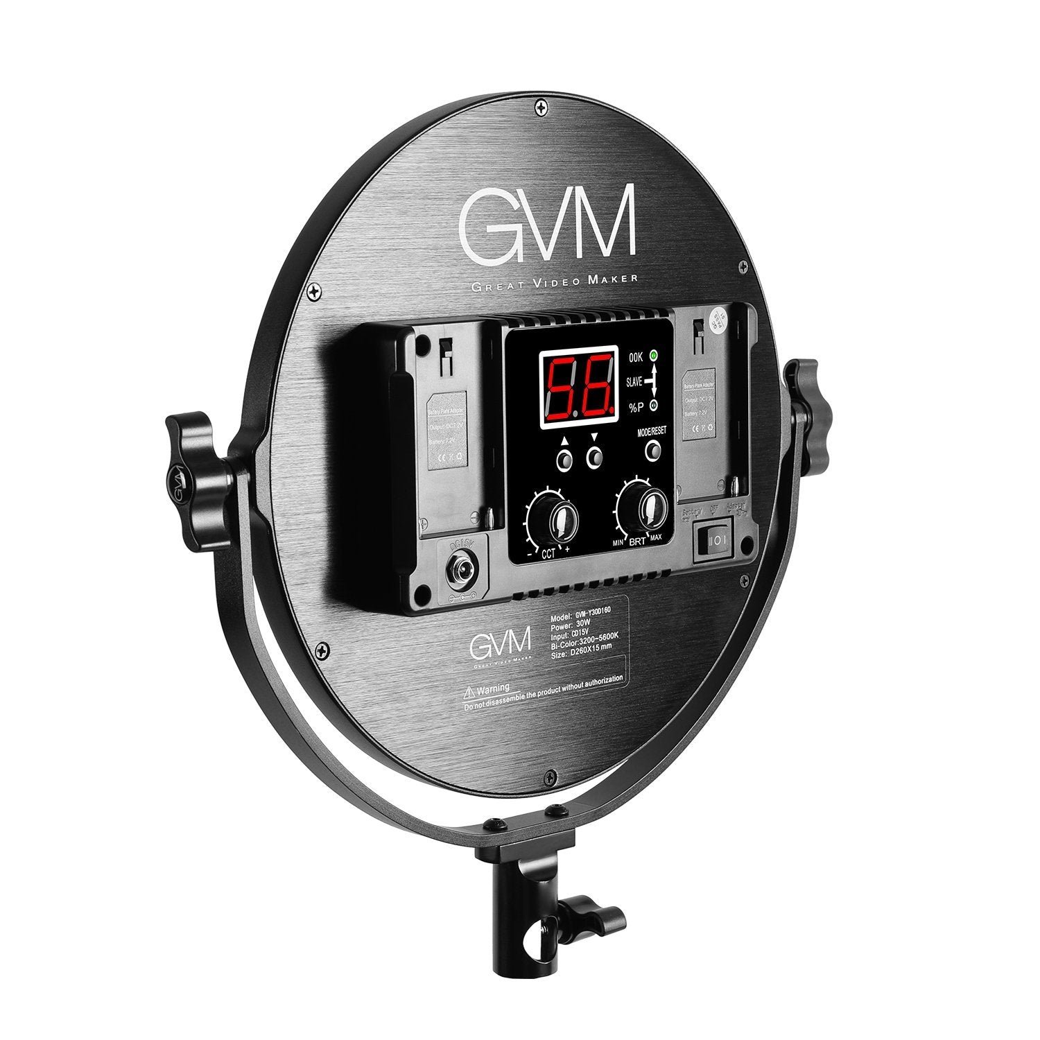 GVM Y30D160 Bi-Color LED Video Edge Light (10") - GVMLED