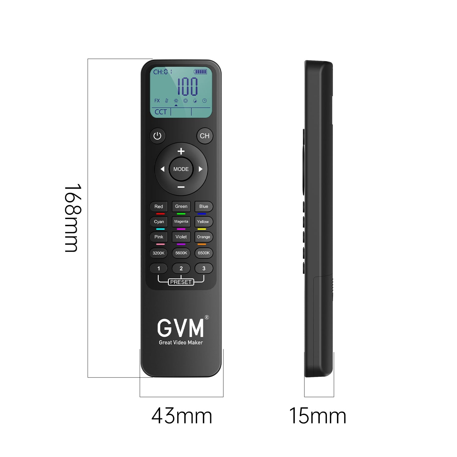 GVM YK22 Remote Control For Panel Light And Monolight（Shipping on NOV 30th） - GVMLED