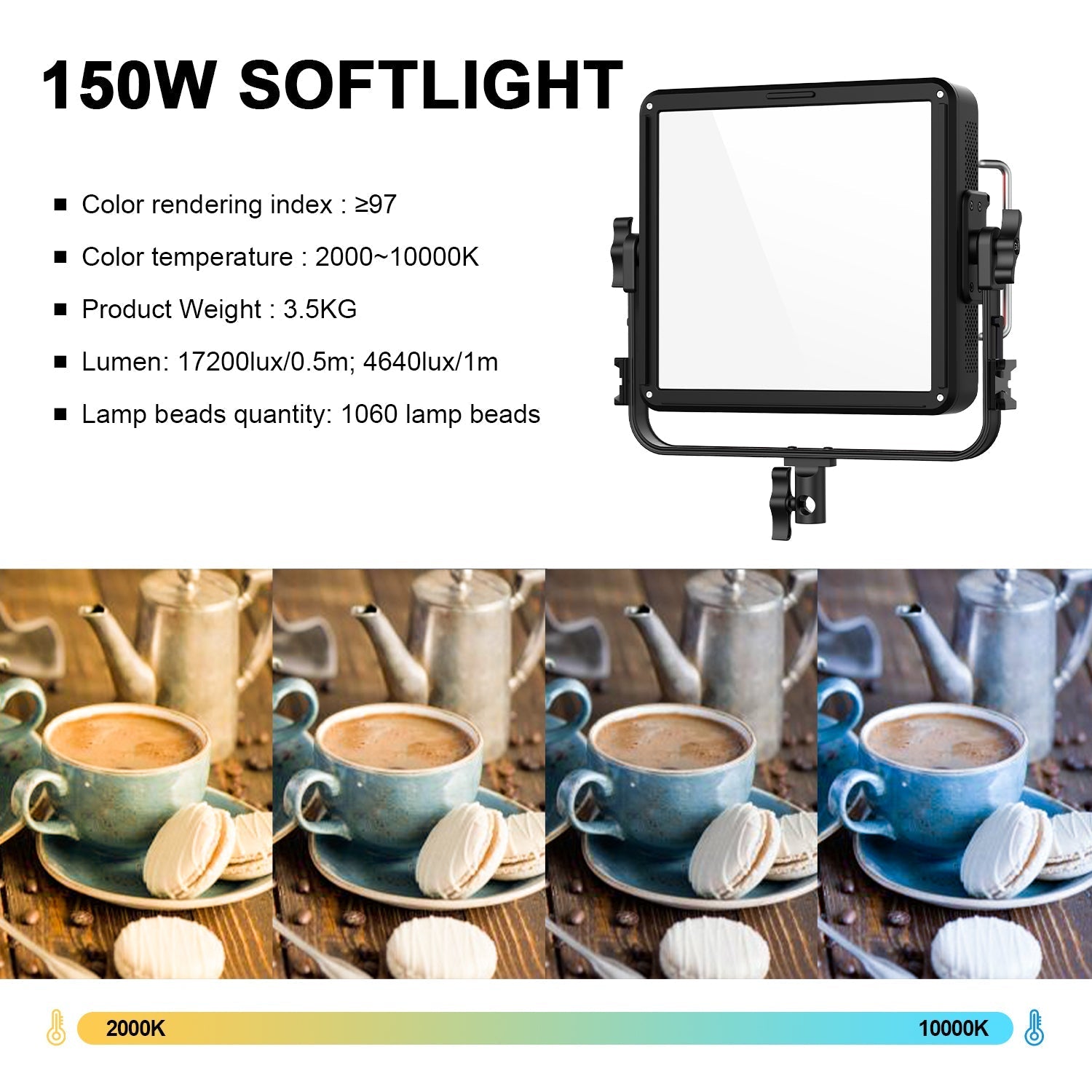 GVM YU150R PRO LED Video Light Board RGB & Bi-Color Studio Light 3 Kits - GVMLED