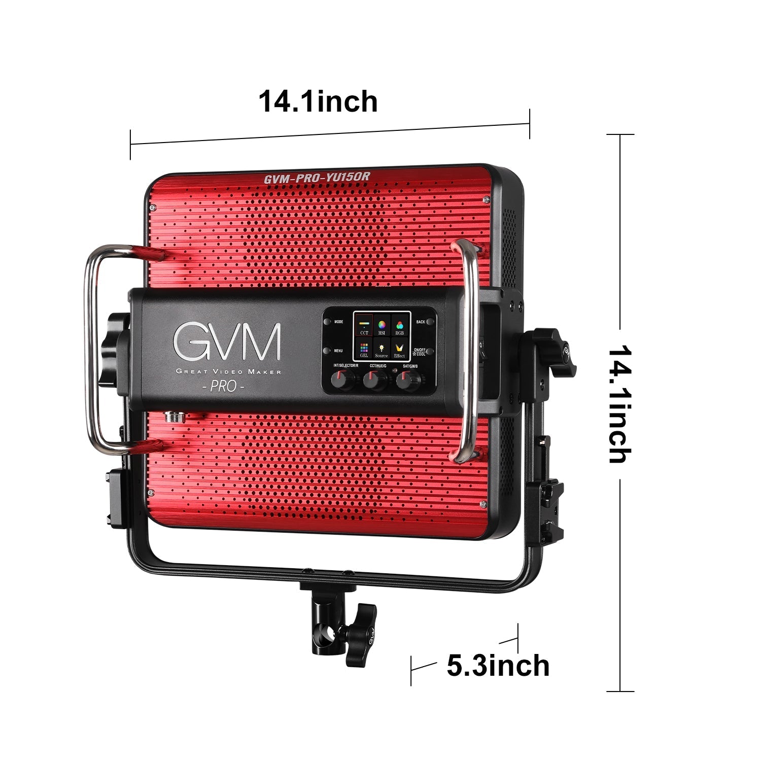 GVM YU150R PRO LED Video Light Board RGB & Bi-Color Studio Light 3 Kits - GVMLED